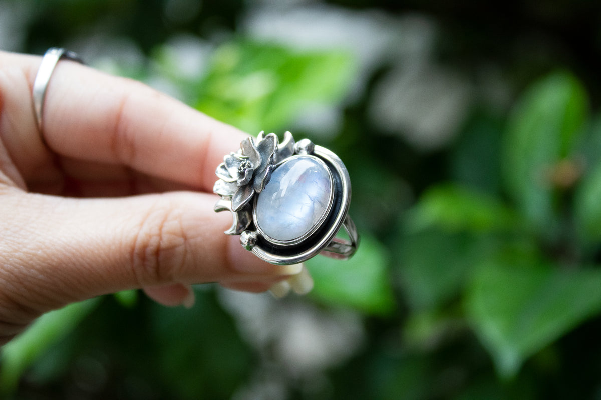 Enchanted Bloom Moonstone Ring, AR-7152