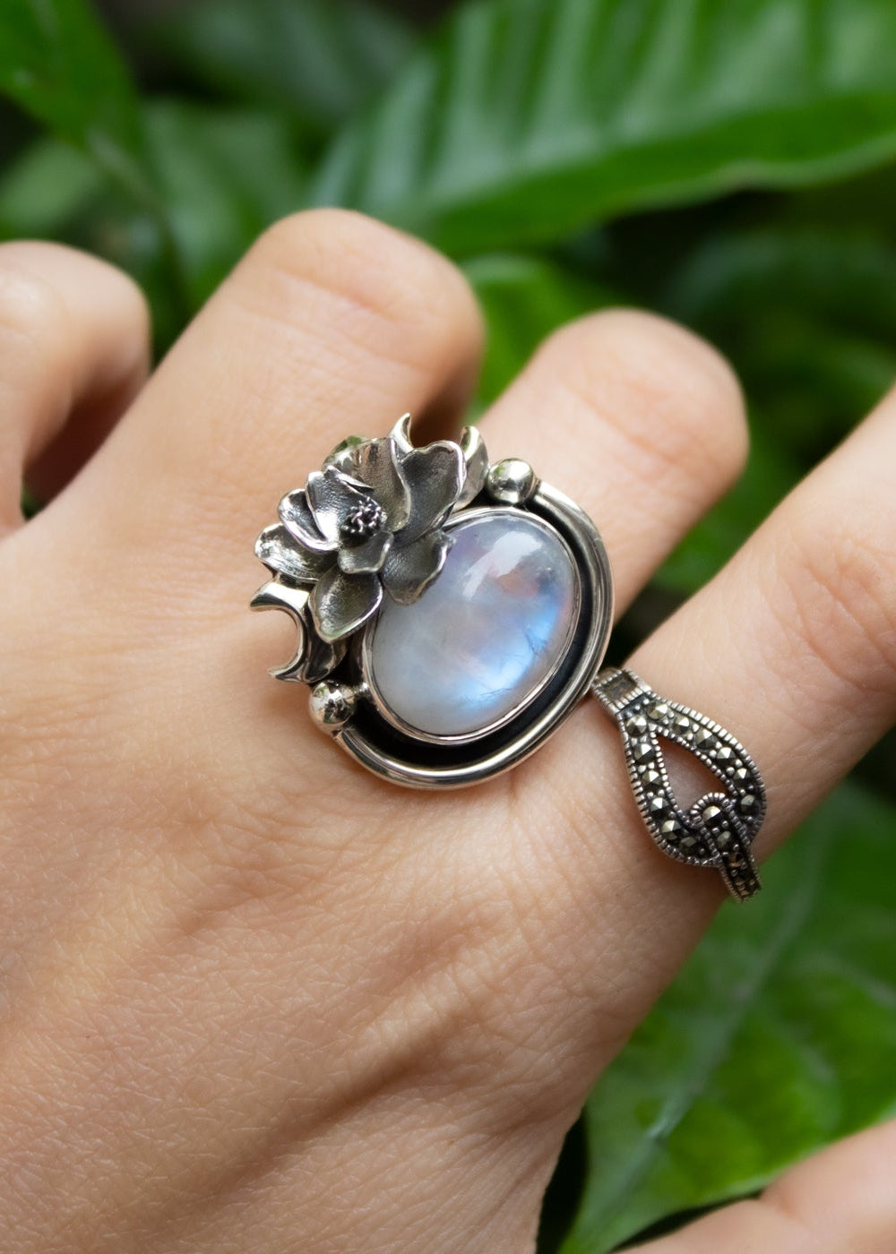 Enchanted Bloom Moonstone Ring, AR-7152