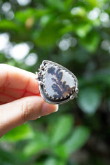 Scenic Whispers Dendritic Agate Ring, AR-7604