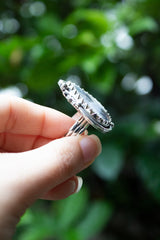 Scenic Whispers Dendritic Agate Ring, AR-7604