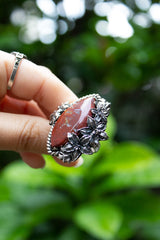 Crimson Petals of Apple Valley: Jasper Ring, AR- 7603