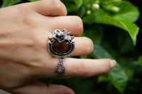 Nature's Embrace: Smokey Quartz Ring AR-7157