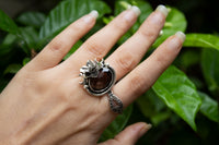 Nature's Embrace: Smokey Quartz Ring AR-7157