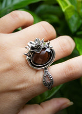 Nature's Embrace: Smokey Quartz Ring AR-7157