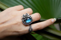 Enchanted Bloom: Labradorite Ring, AR- 7153