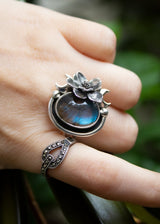 Enchanted Bloom: Labradorite Ring, AR- 7153