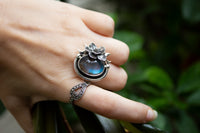 Enchanted Bloom: Labradorite Ring, AR- 7153