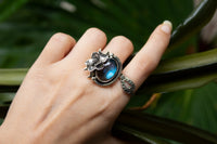 Enchanted Bloom: Labradorite Ring, AR- 7153