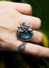 Enchanted Bloom: Labradorite Ring, AR- 7153