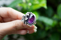 Floral Elegance Amethyst Ring, AR-7154