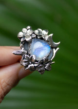 Whimsical Harmony: Moonstone Ring, AR-7156