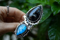 Pietersite & Labradorite Ring, AR-6864