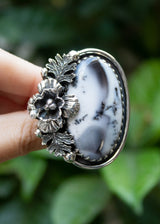 Dendritic Agate Ring, AR-7220