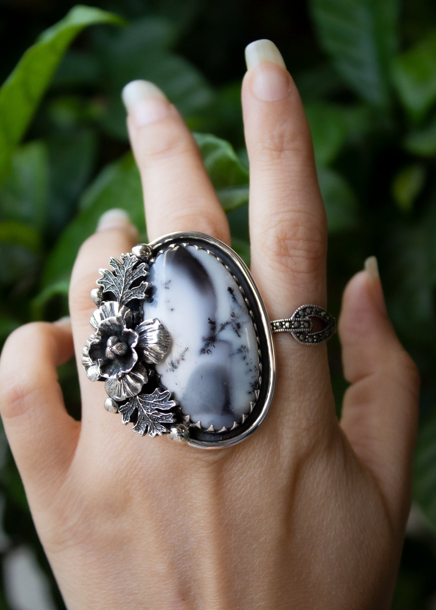 Dendritic Agate Ring, AR-7220