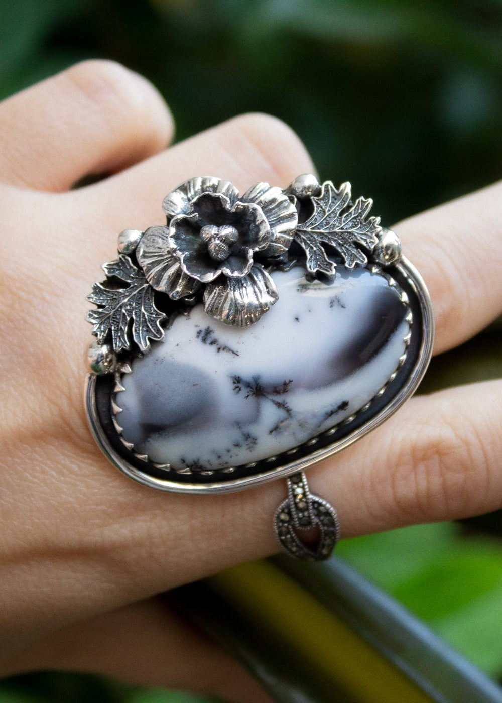 Dendritic Agate Ring, AR-7220