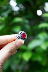 Blossom Whisper: Ruby Ring AR-7636