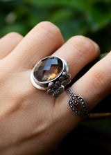 Natural Smokey Quartz Ring, AR-6709