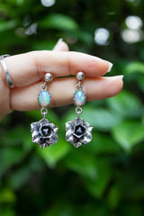 Blooming Fire: Opal Earrings, AE-7610