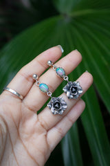 Blooming Fire: Opal Earrings, AE-7610