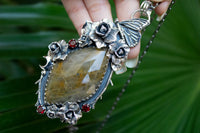 Golden Rutilated Quartz Pendant, AP-7177