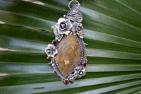 Golden Rutilated Quartz Pendant, AP-7177