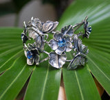 Twilight Garden - Sterling Silver & Kyanite Cuff Bracelet, AB-7620