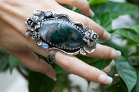 Moss Agate Ring AR- 7176