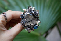 Ethereal Blossom: Rutilated Quartz Ring, AR- 7180