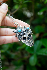 Moonlit Requiem: Skull Pendant