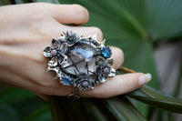 Ethereal Blossom: Rutilated Quartz Ring, AR- 7180