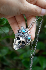 Moonlit Requiem: Skull Pendant