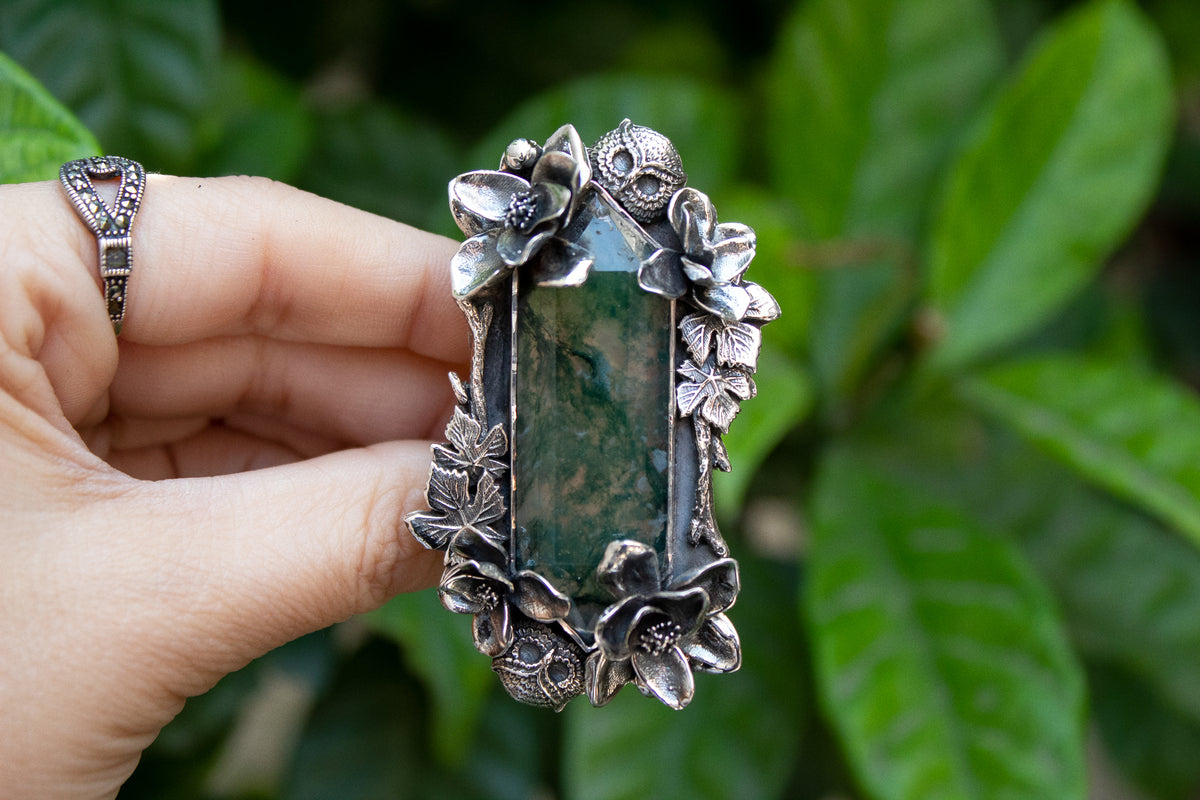 Moss Agate Ring AR- 7179