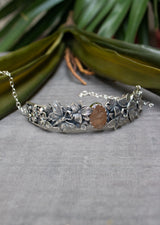 Threads of Dawn: Golden Rutilated Quartz Choker, AN-7622