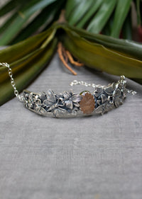 Threads of Dawn: Golden Rutilated Quartz Choker, AN-7622