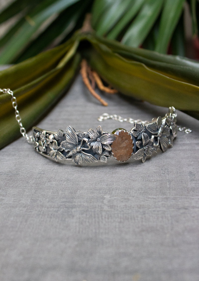 Threads of Dawn: Golden Rutilated Quartz Choker, AN-7622