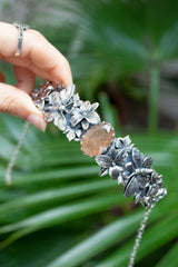 Threads of Dawn: Golden Rutilated Quartz Choker, AN-7622