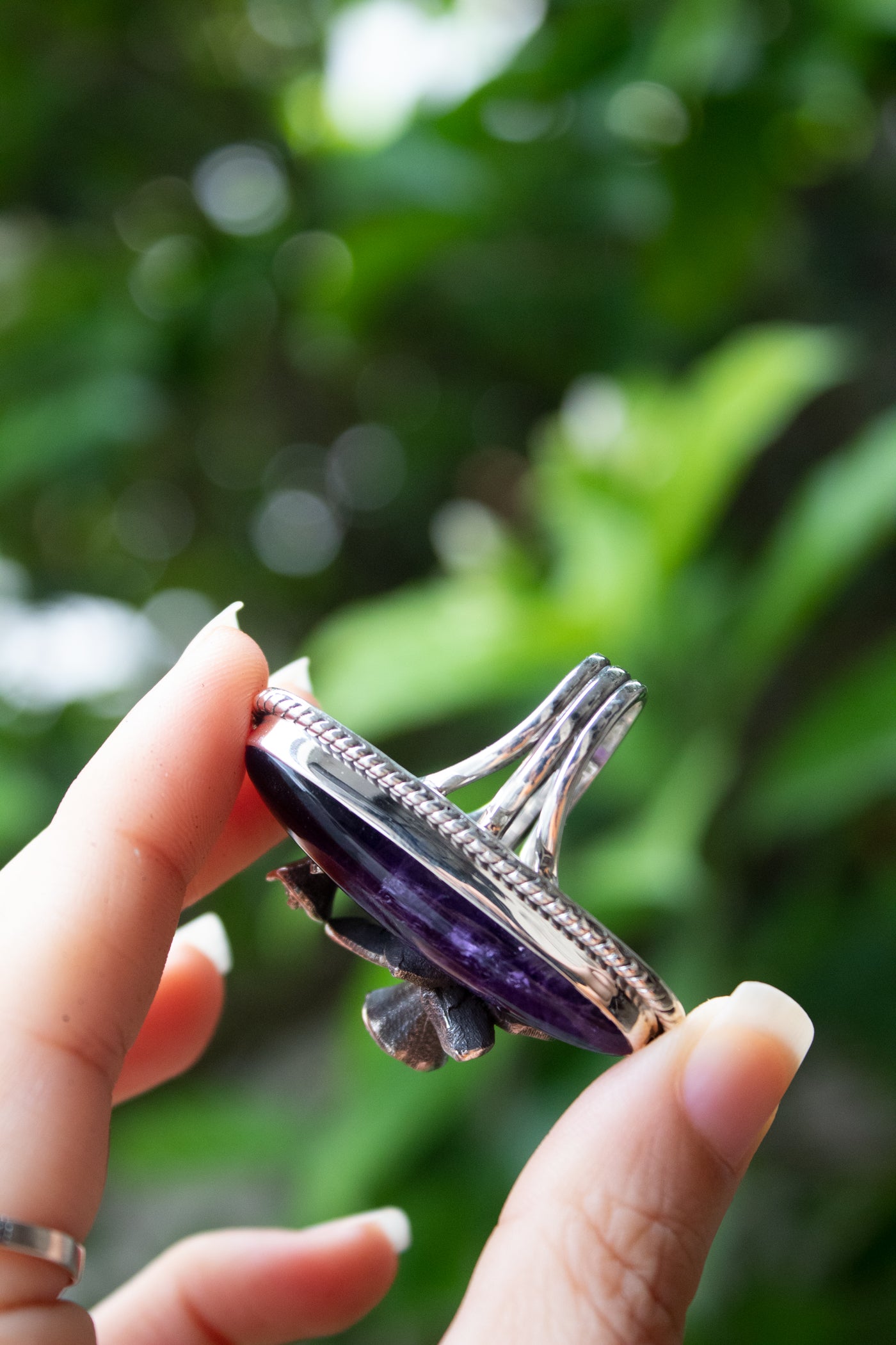Whispers of the Violet Grove: Amethyst Ring, AR- 7657