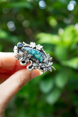 The Garden’s Watcher: Monarch Opal Ring, AR- 7658