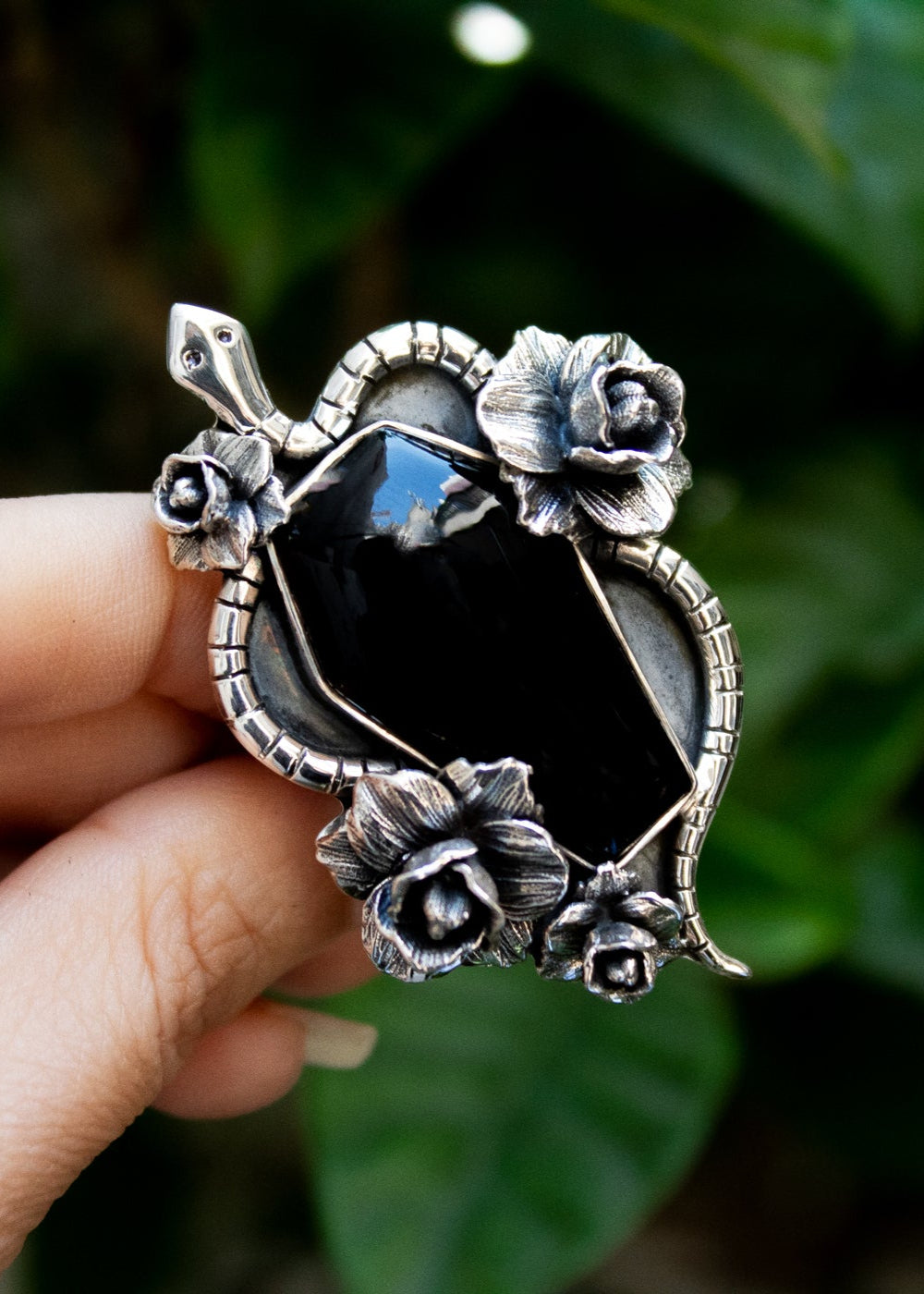 Coffin Black Onyx Ring, AR-7165