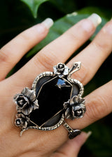 Coffin Black Onyx Ring, AR-7165