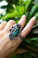 The Garden’s Watcher: Monarch Opal Ring, AR- 7658
