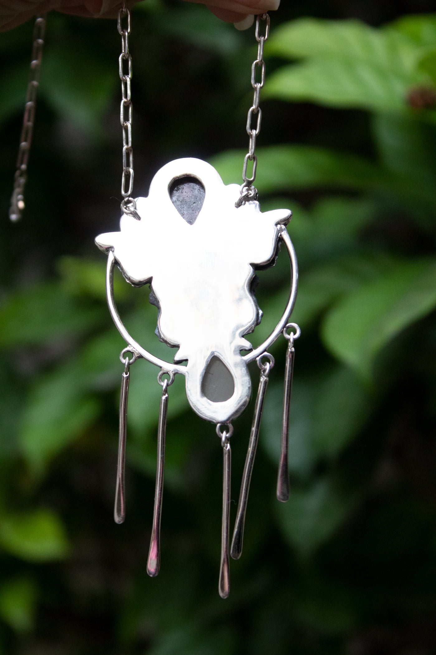 Wings of Dawn – Rhodonite & Rose Quartz Necklace, AN-7631