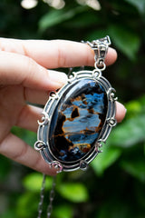 Midnight Embers: Pietersite Pendant: AP-7638