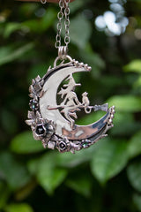 The Witch of the Crescent Moon Pendant, AP-7639
