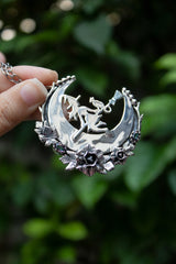 The Witch of the Crescent Moon Pendant, AP-7639