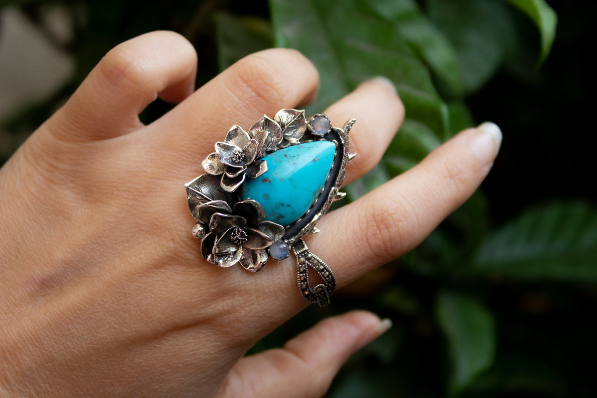 Natural Turquoise Ring, AR-7189