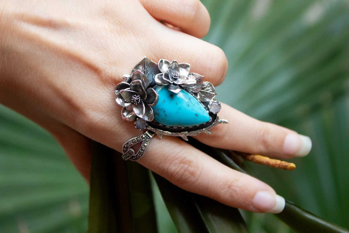 Natural Turquoise Ring, AR-7189