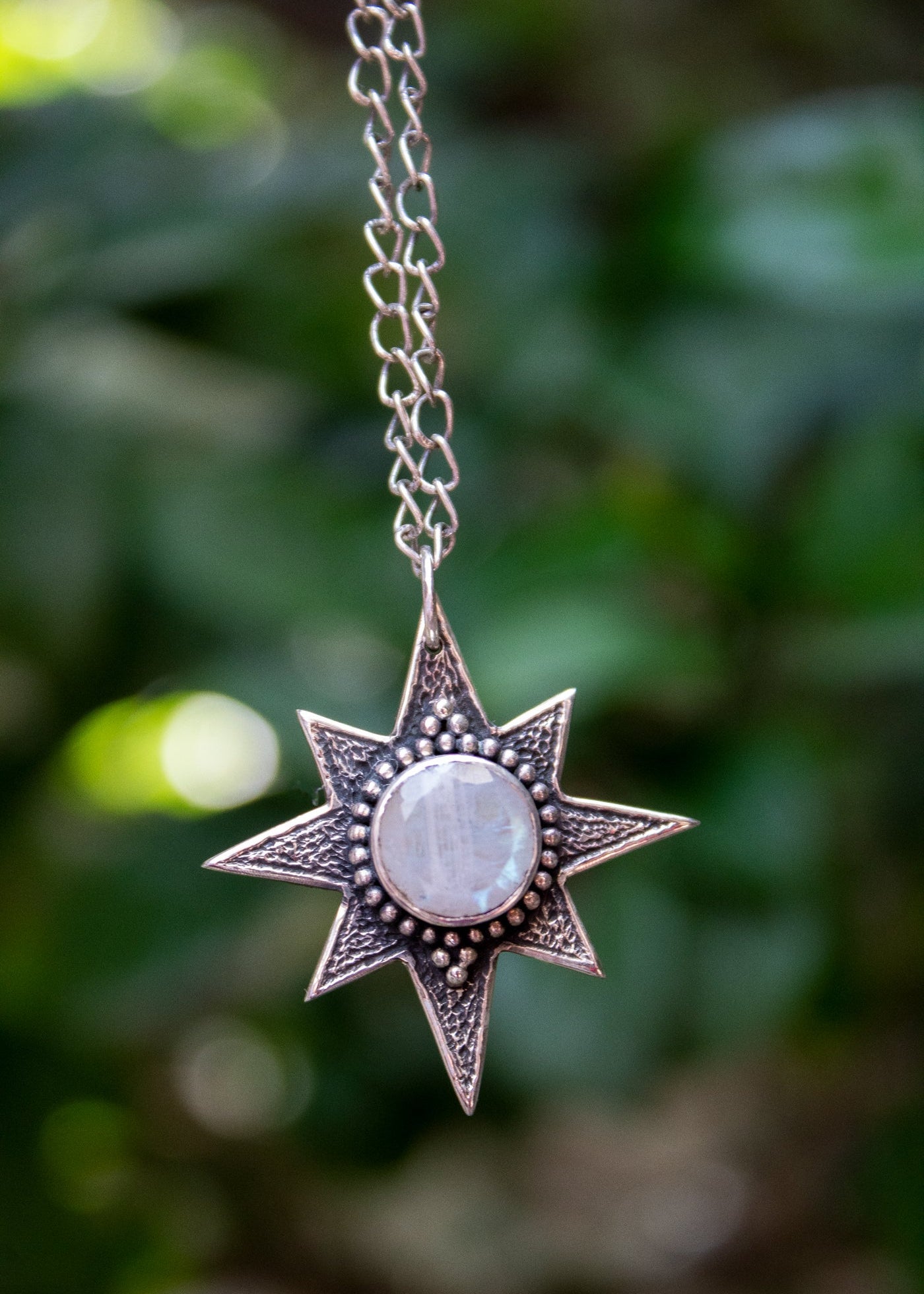 Moonstone Pendant, Handmade Celestial Pendant, AP-6901