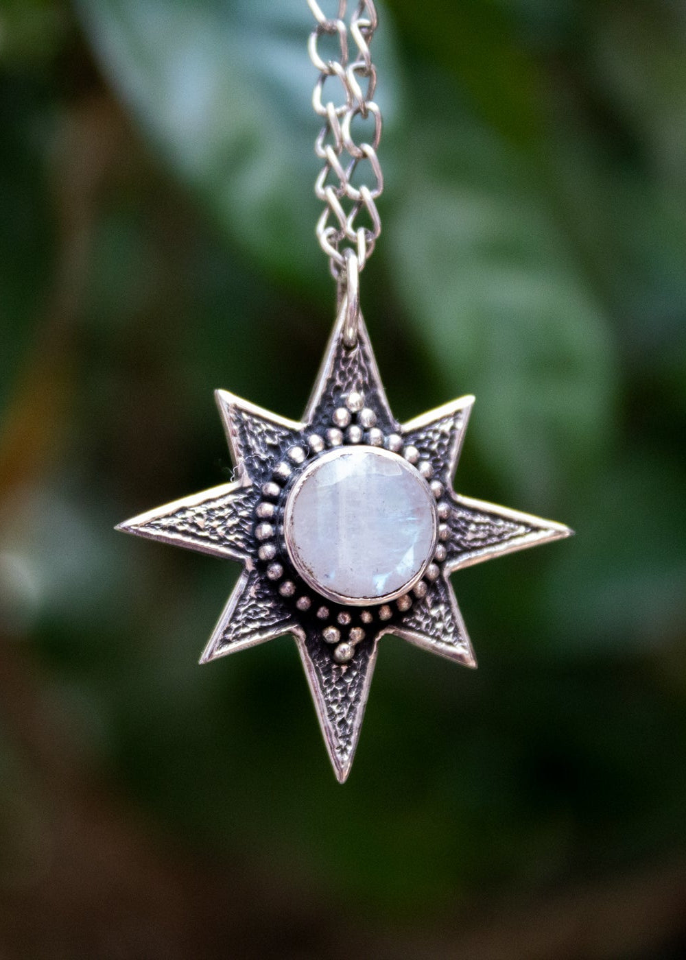 Moonstone Pendant, Handmade Celestial Pendant, AP-6901