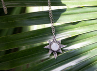 Moonstone Pendant, Handmade Celestial Pendant, AP-6901